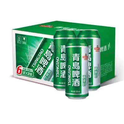 青岛啤酒清爽500ml*24罐整件