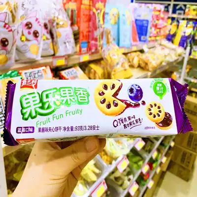 嘉士蓝梅果酱夹心饼干93g