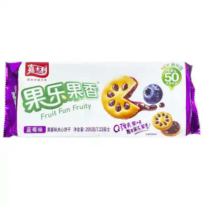 嘉士利草莓果酱夹心饼干205g