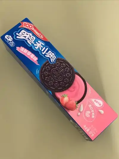 奥利奥夹心饼干清新草莓味97g
