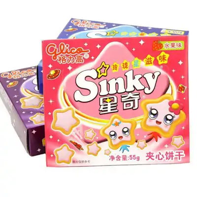 格力高星奇水果味夹心饼干55g