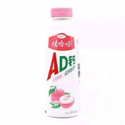 娃哈哈AD钙奶水蜜桃味450ml