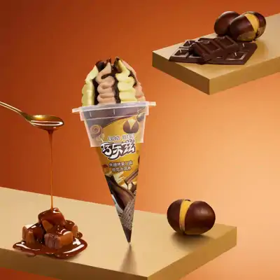 伊利巧乐兹脆筒焦糖烤