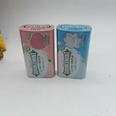 绿箭无糖薄荷糖萌萌蜜桃味小铁盒装13g