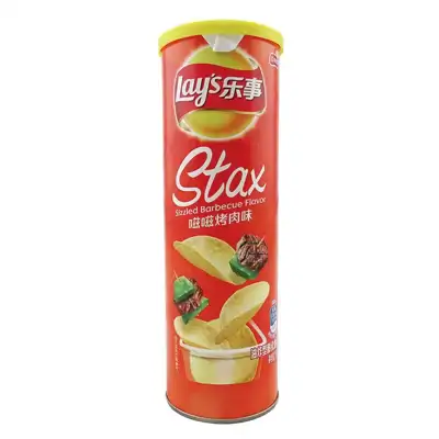 乐事薯片烤肉味罐装90g*24