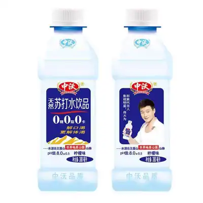 中沃柠檬味苏打饮料380ml